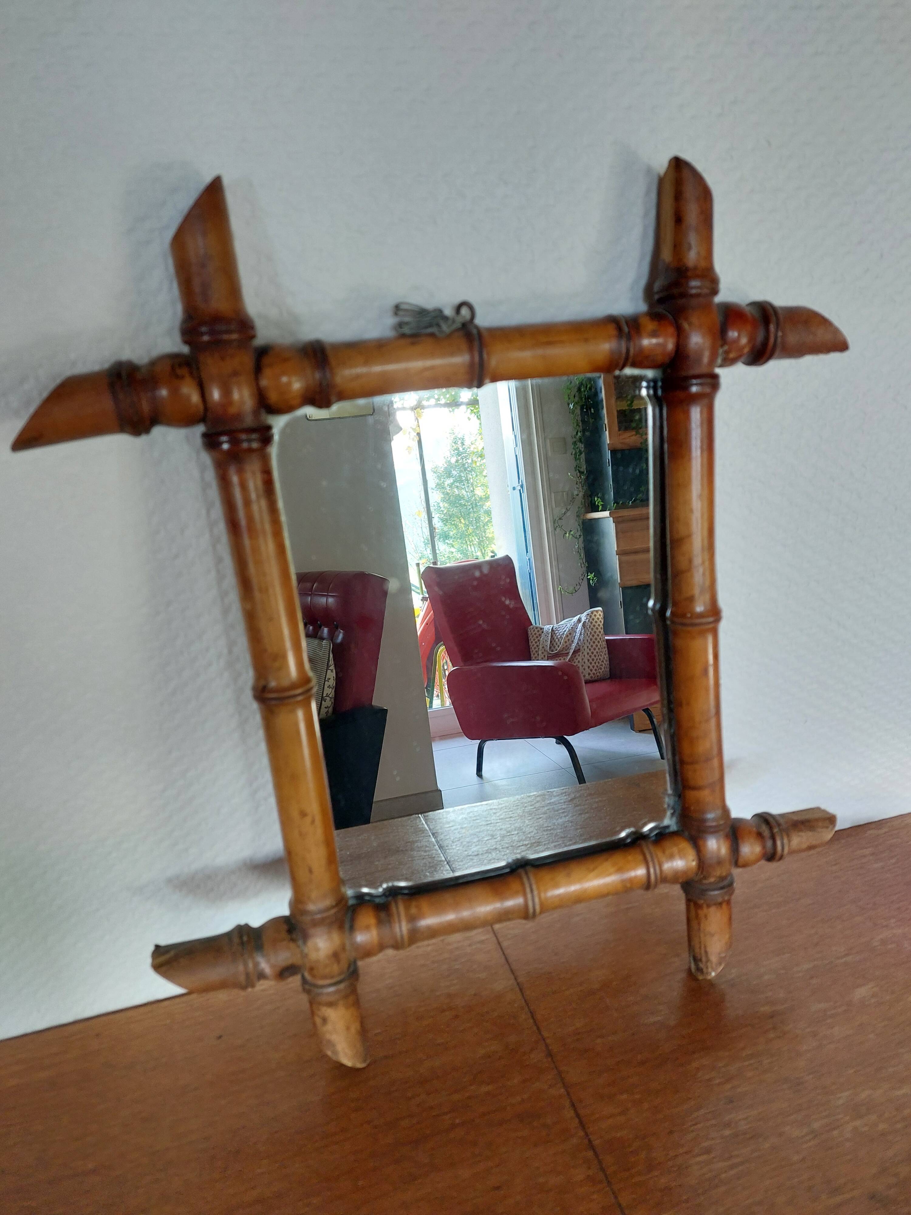 small bamboo mirror, 44 by 39