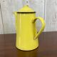 Cafetière émaillée jaune