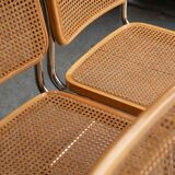 Set of 7 'Cesca' dining chairs by Marcel Breuer.