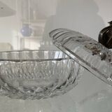 Bonbonnière vintage en cristal Val St Lambert