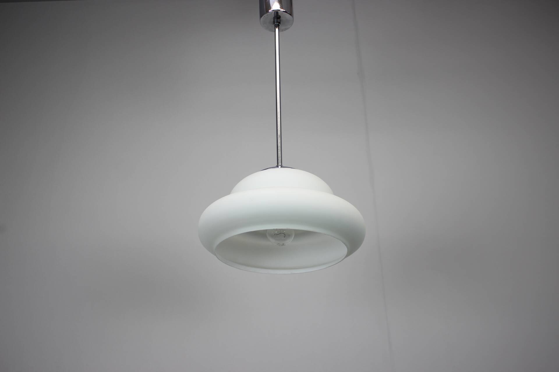 Mid-Century Chrome Pendant, 1960s, Czechoslovakia