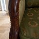 Regency green armchairs in solid wood