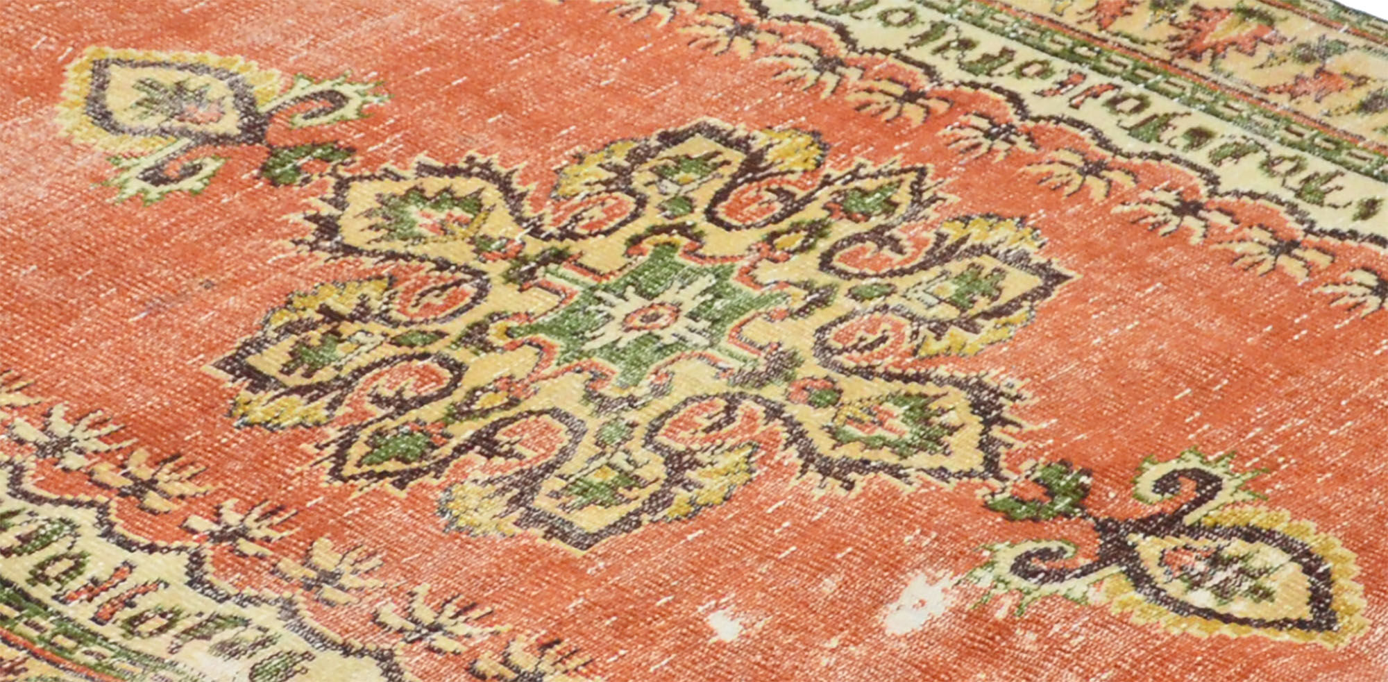 Anatolian handmade vintage rug 242 cm x 150 cm