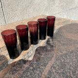 5 verres à liqueur anciens