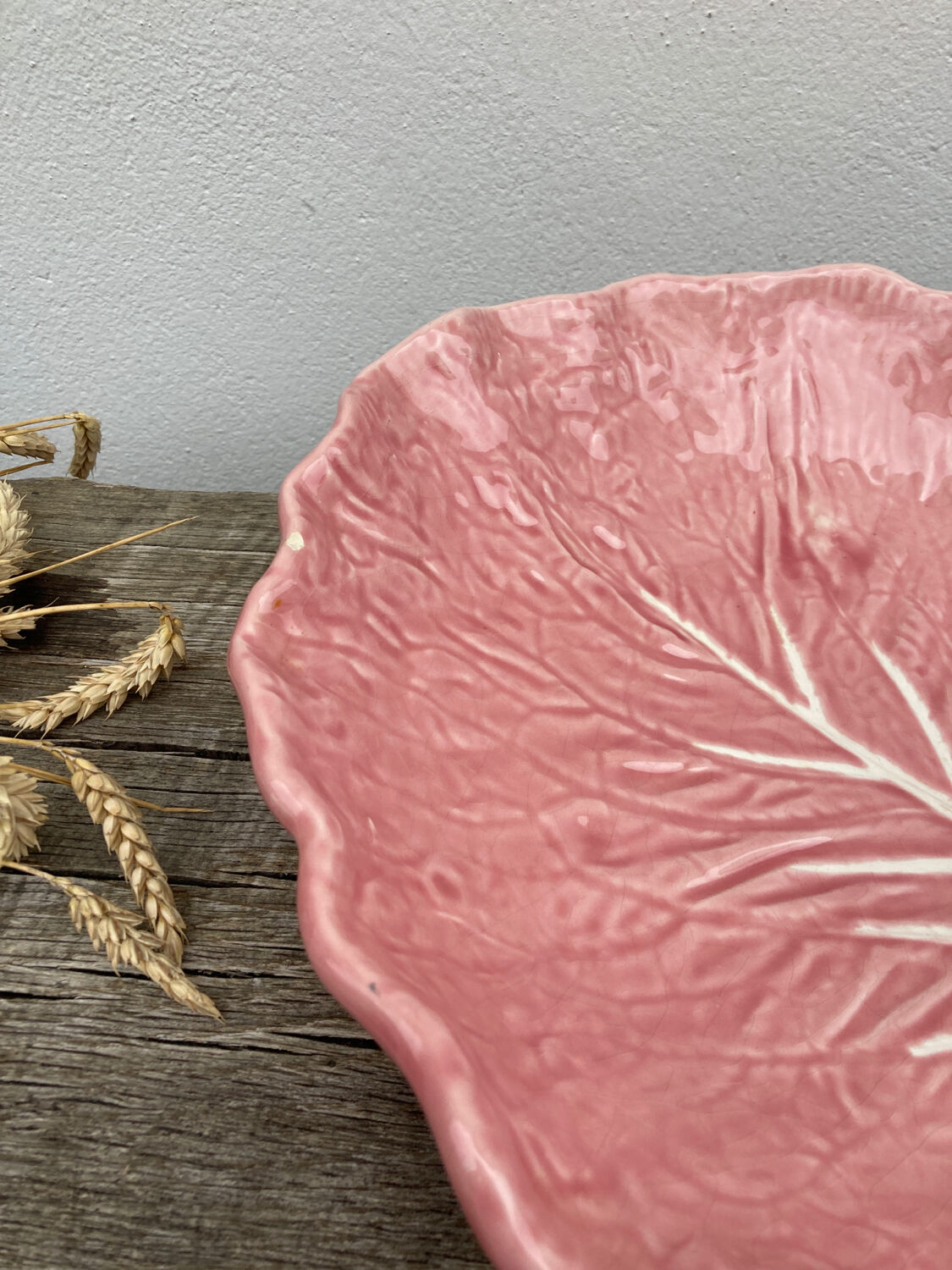 Slip pink cabbage leaf flat empty pocket