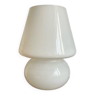 Large mushroom lamp in opaline glass