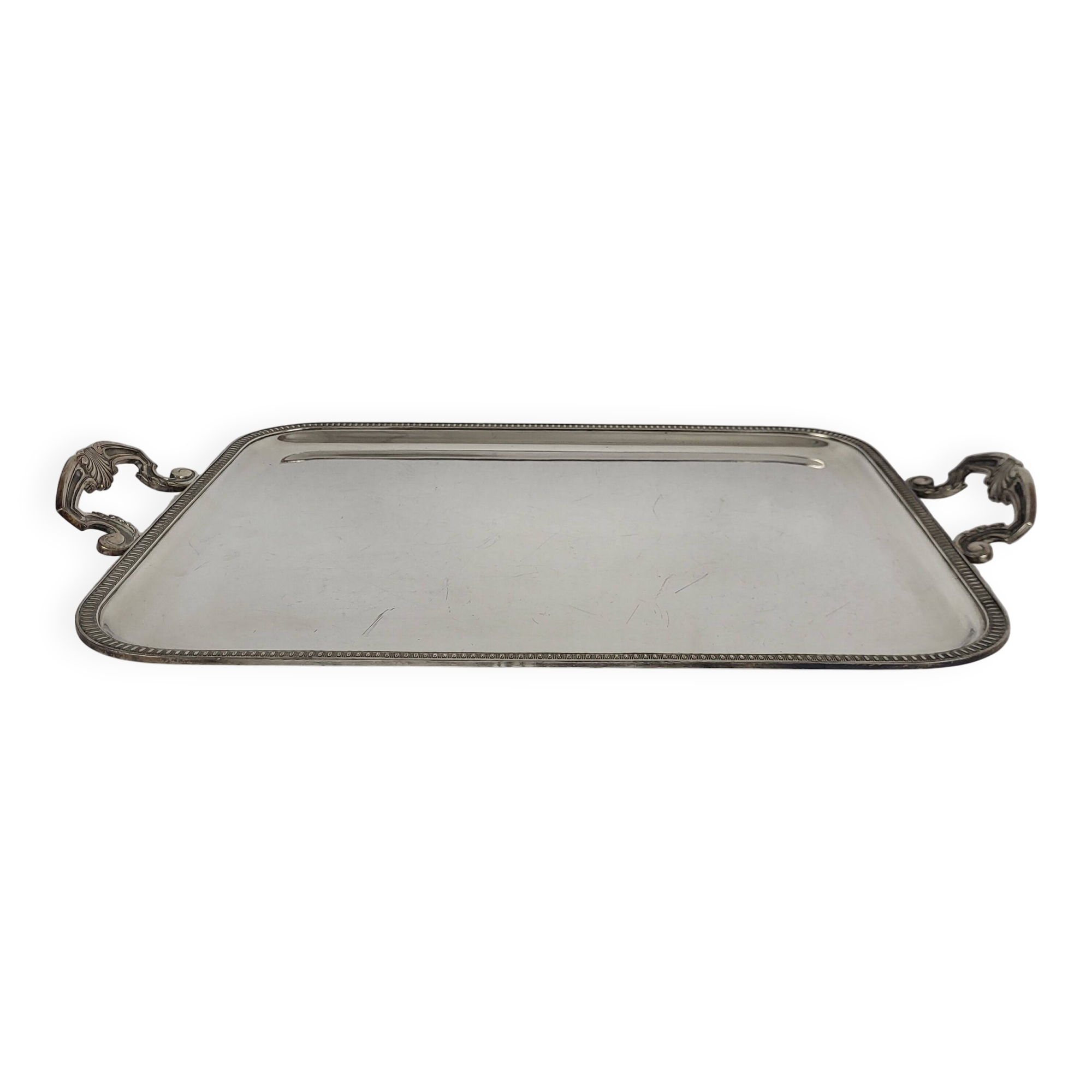 Silver-plated tray Louis XV - Georges Delahaye