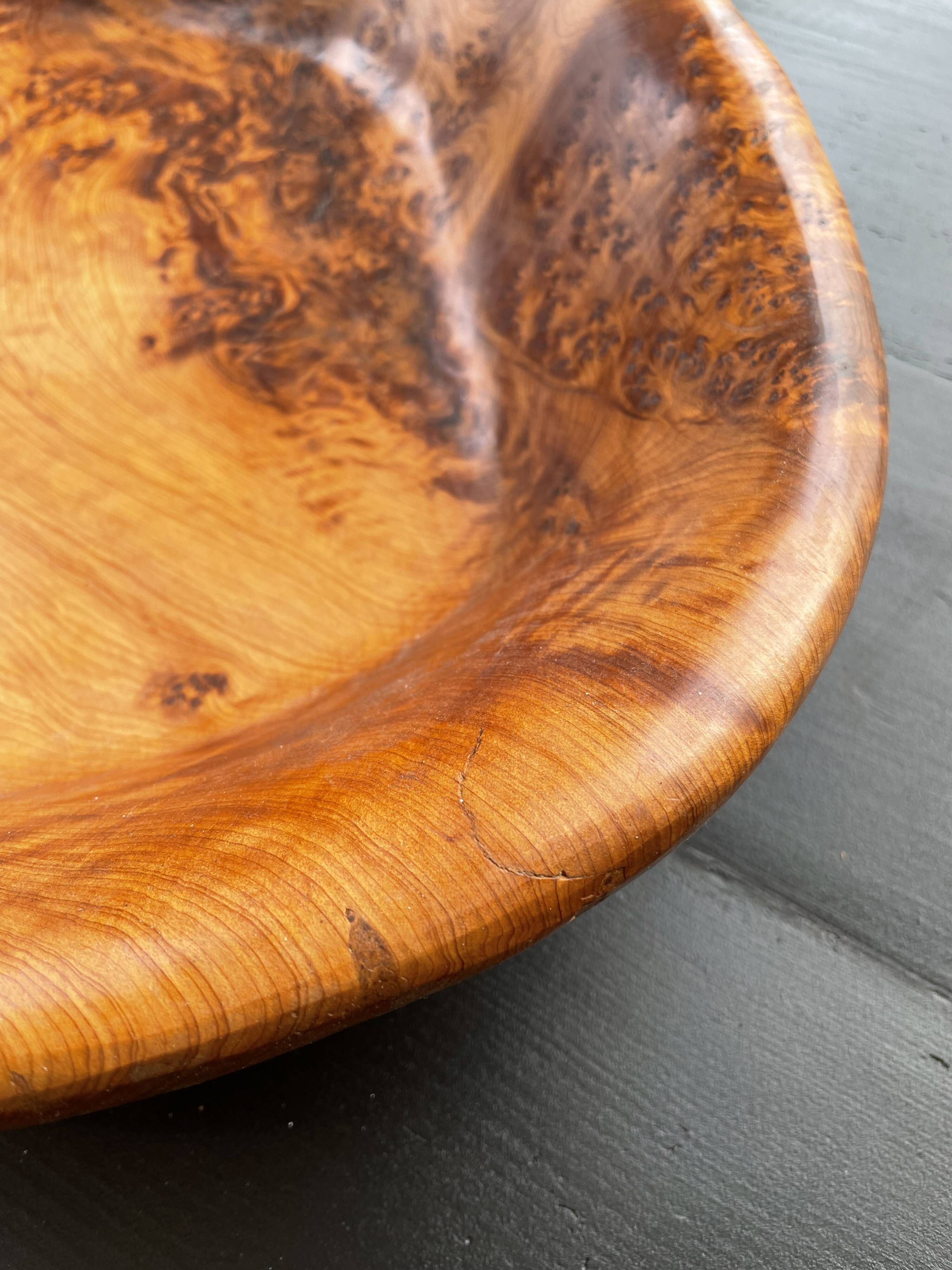 XL thuja root wooden dish