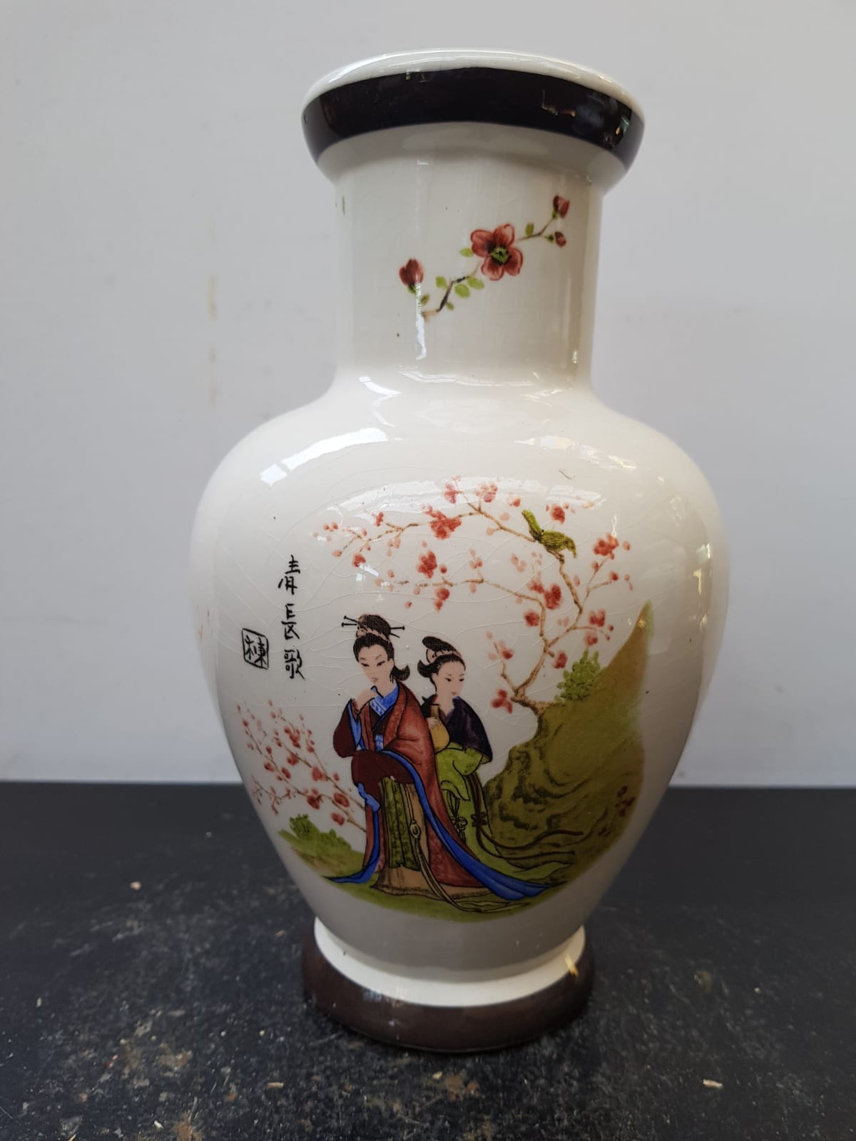 Ancient asian vase ceramic