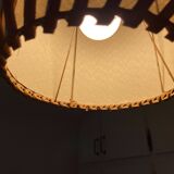 Rattan pendant light from the 50s.