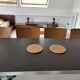 Lot de 2 chaises de bar réglables 60/80 cm en bois