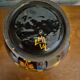Vintage Hungarian black vase HVM