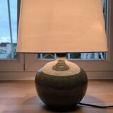 Table lamp in glazed stoneware