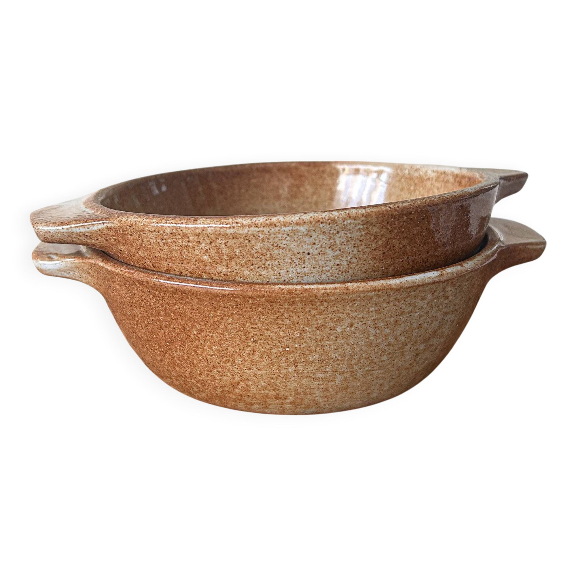 Set of 2 stoneware bowls