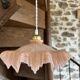Vintage opaline pendant light