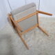 Pair of vintage Scandinavian armchairs from the 60s light wood