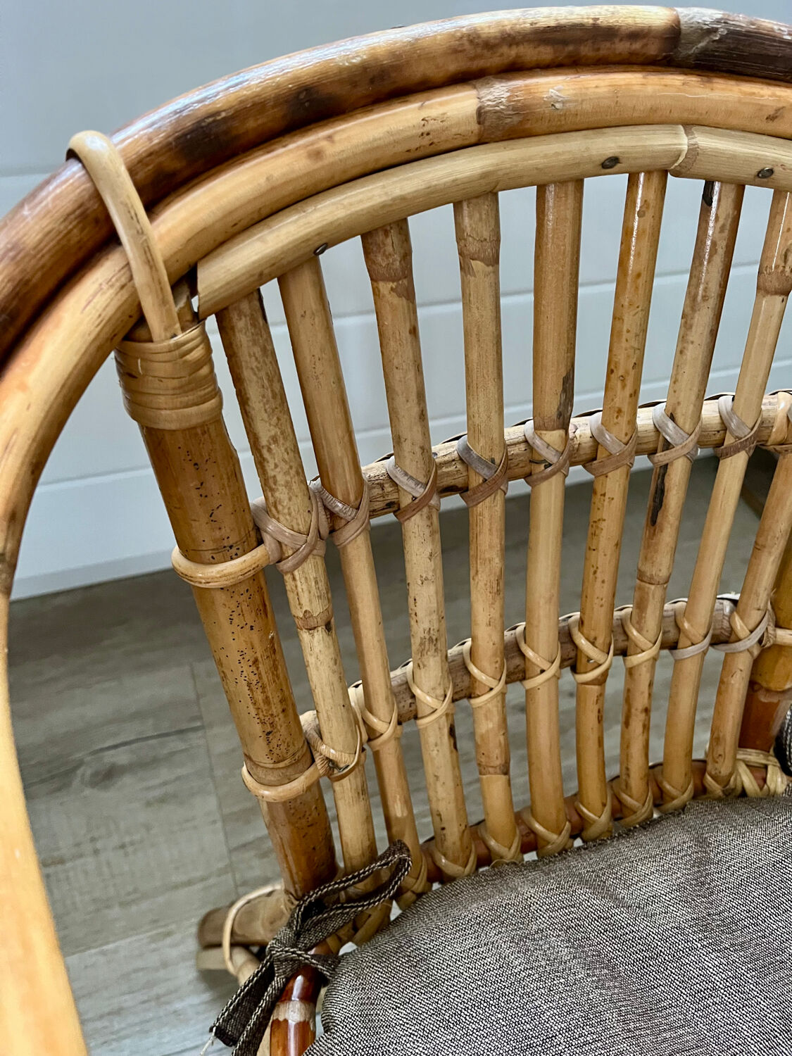 Child's rattan armchair