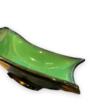 Ceramidi cup in varnished ceramic green and black mordorée