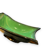 Ceramidi cup in varnished ceramic green and black mordorée