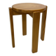Mid century pinewood stool, minimalistic design 1960s