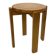 Mid century pinewood stool, minimalistic design 1960s
