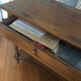 Old console in turned pine feet