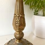 Golden brass table lamp
