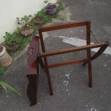 Solid mahogany folding side table
