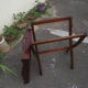 Table d 'appoint pliante acajou massif