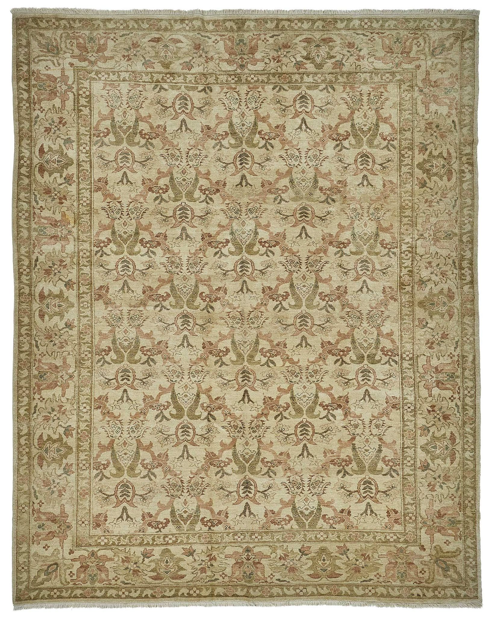 Turkish Handknotted Wool Oushak Rug 285 cm x 357 cm