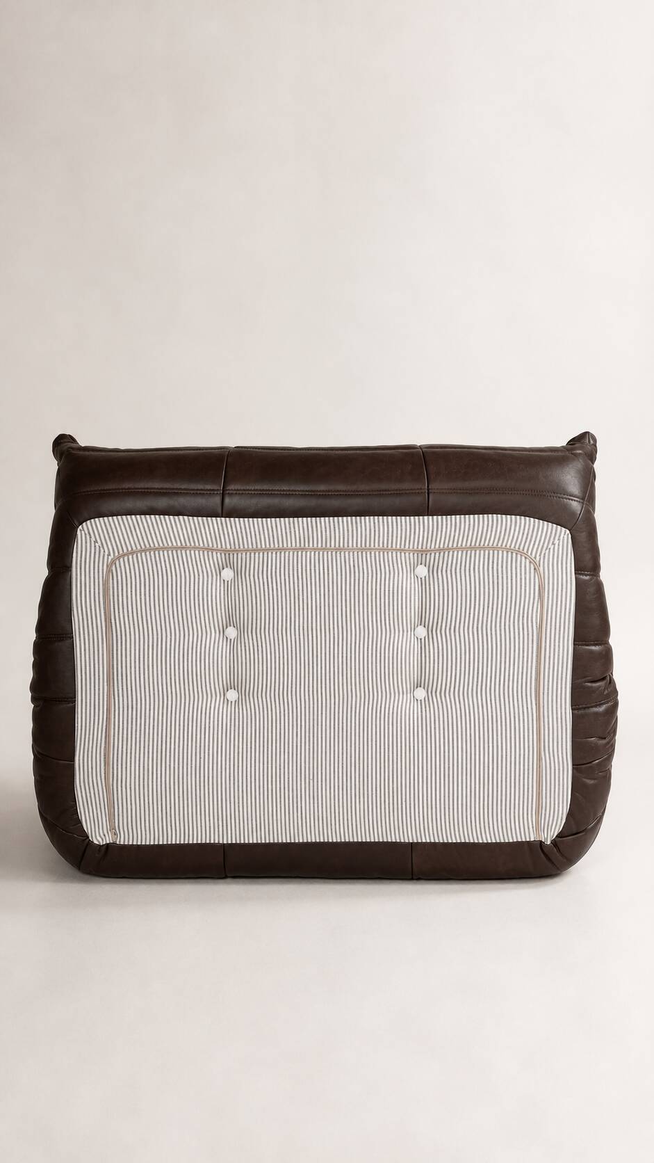 Set 2 canapés 2 places  michel ducaroy / ligne roset cuir marron