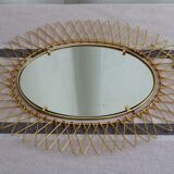 Gilded metal mirror