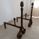 Pair of channels empire cast and brass