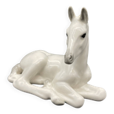 Porcelain foal lying down LFZ Lomonosov – Boris Vorobiev, USSR, wine
