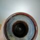 Mid-Century Modern Ceramic Vase: Glossy Brown West German Style, 6.3" Tall