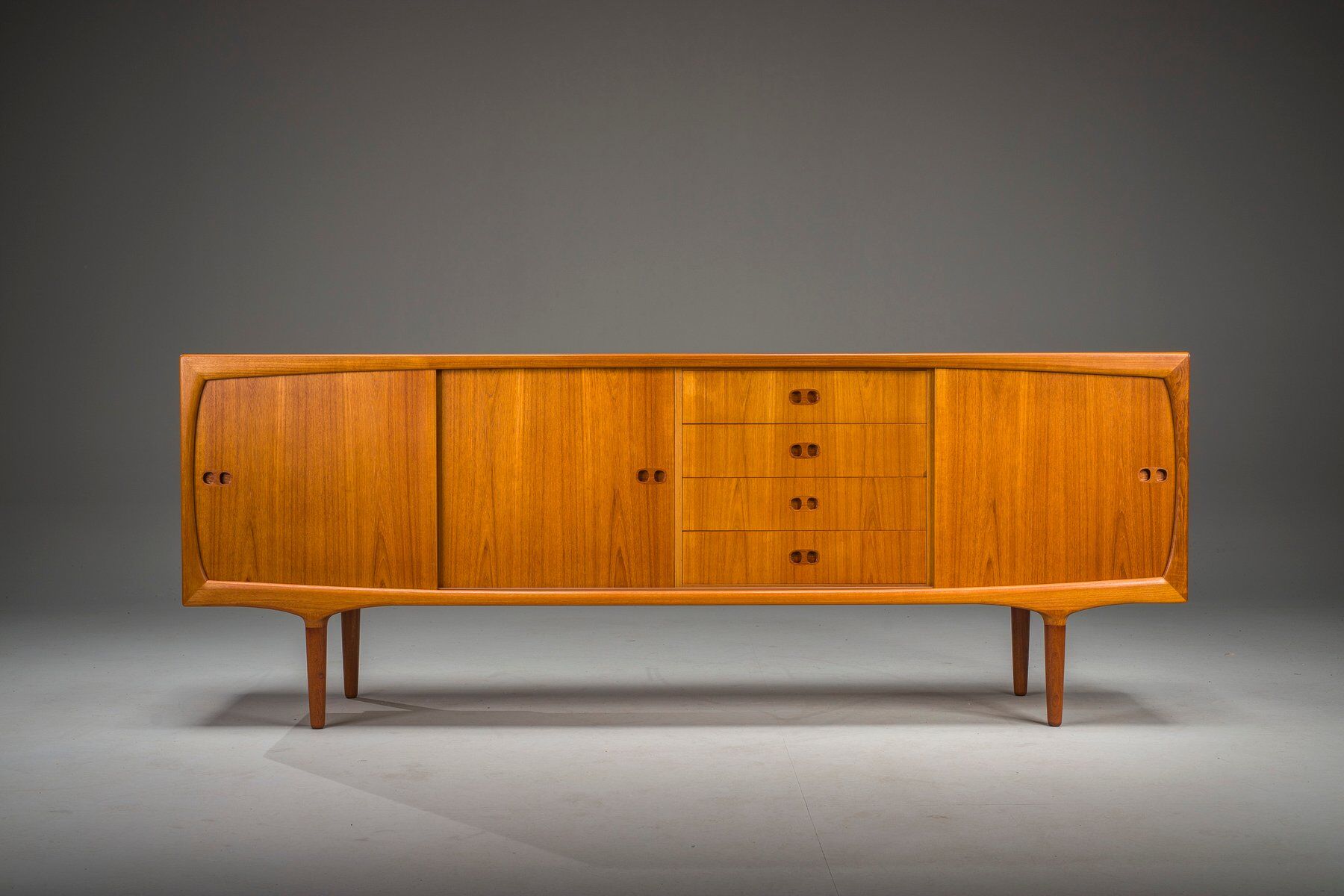 Mid-century Scandinavian modern teak sideboard by Harry Østergaard for Randers Møbelfabrik, 1960s