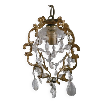 Antique crystal chandelier