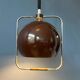 Vintage brown GEPO suspension | Space Age light fixture | Mid-Century Modern ceiling light