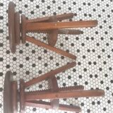 Pair of vintage tripod stools