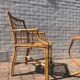 Ensemble de 2 chaises et table en rotin