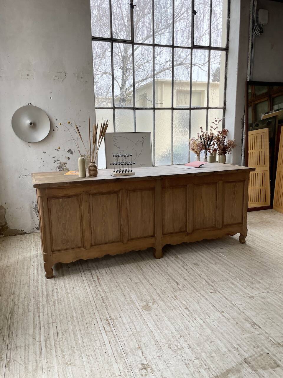 Comptoir en chêne XXL 260 cm