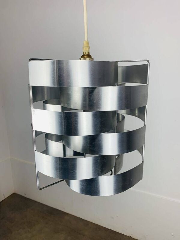 Suspension Max Sauze aluminium années 70, space age