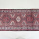 Tapis vintage à franges afshar 106x231cm