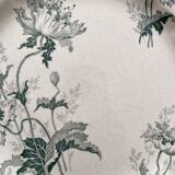 Round ironstone dish “Pavots” Choisy le Roi