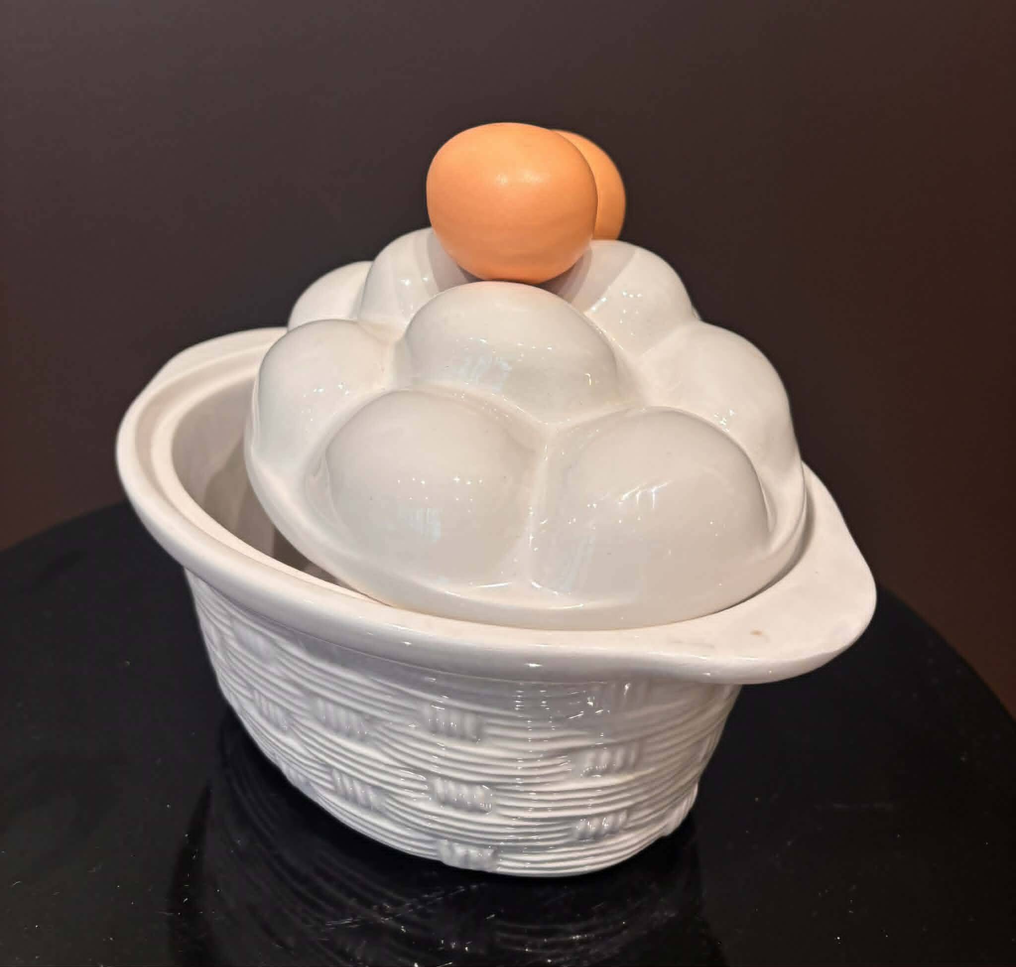 Ceramic egg terrine