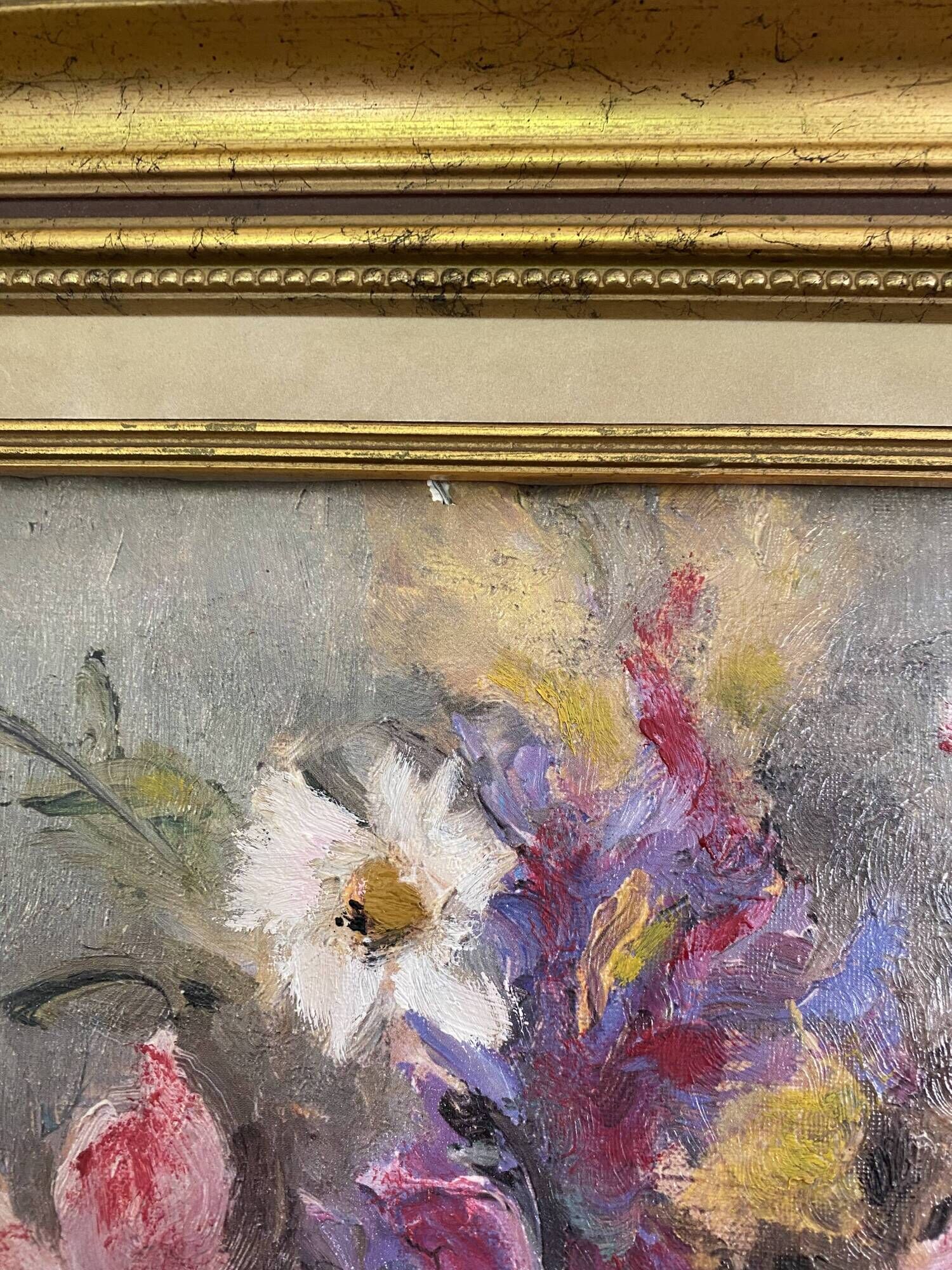 Nature Morte aux Fleurs – Huile sur Toile – Années 50/60