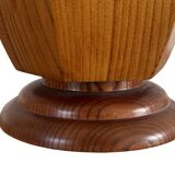 Mid Century Scandinavian teak table lamp 70's design minimalist