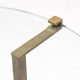 Side Table by Peter Ghyczy in Brass and Glass, Netherlands, 1970s