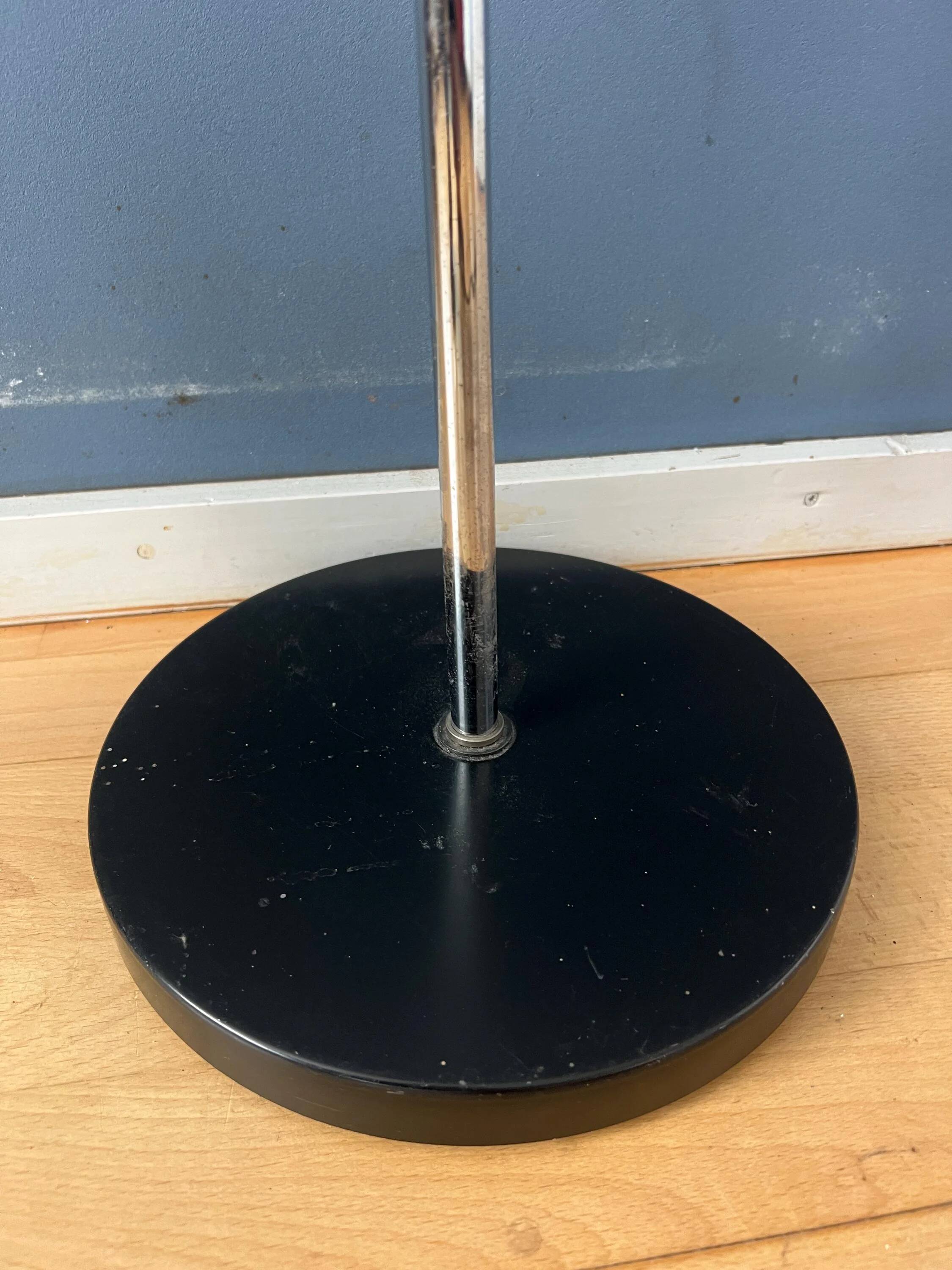 Silver vintage floor lamp Dijkstra Space Age