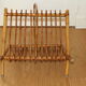 Rattan magazine holders